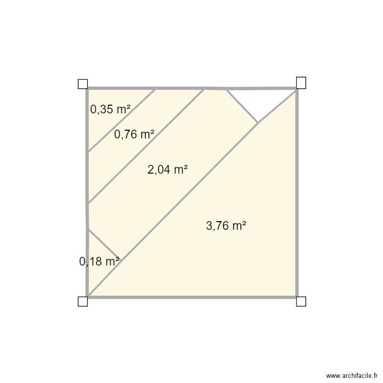 VIVIER DIAMANT. Plan de 5 pièces et 7 m2