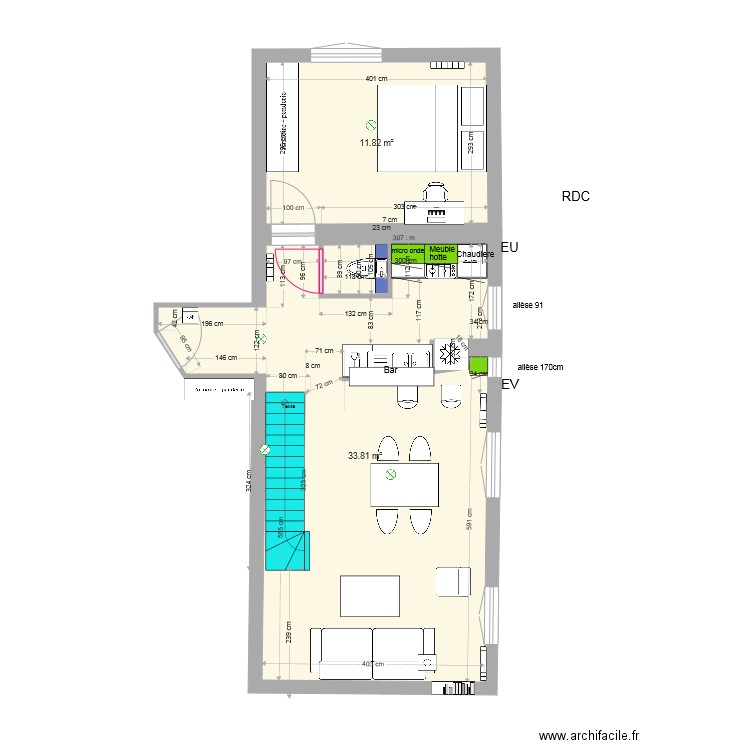 93310 vinci 1 frigo fenetre. Plan de 0 pièce et 0 m2