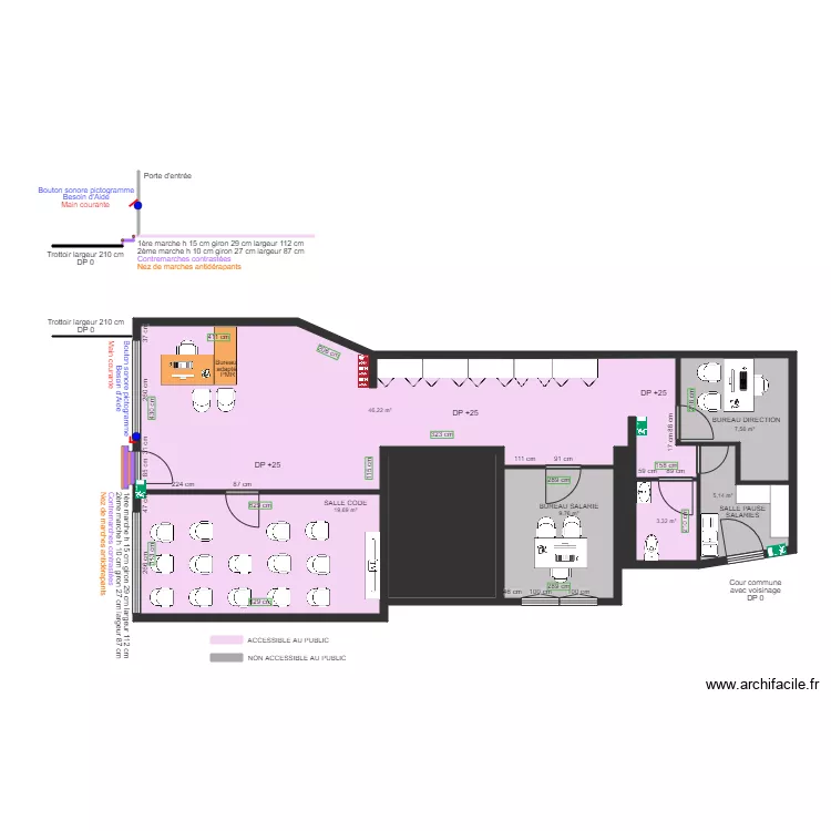 SAS HAPPY DRIVE APRES TRAVAUX. Plan de SAS HAPPY DRIVE APRES TRAVAUX. Plan de