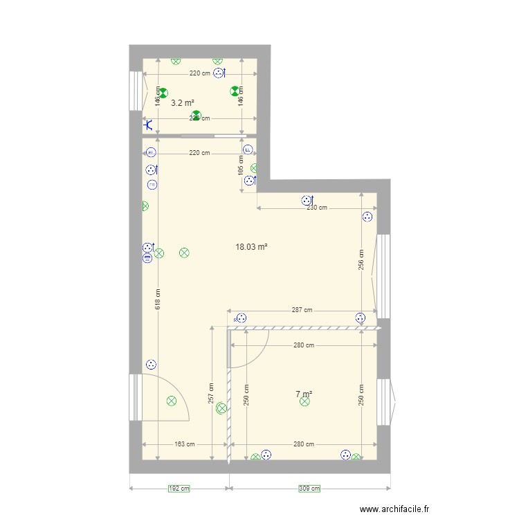 Villa Dancourt élec. Plan de 0 pièce et 0 m2