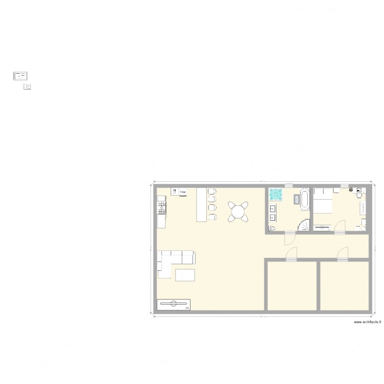 maison . Plan de 5 pièces et 133 m2