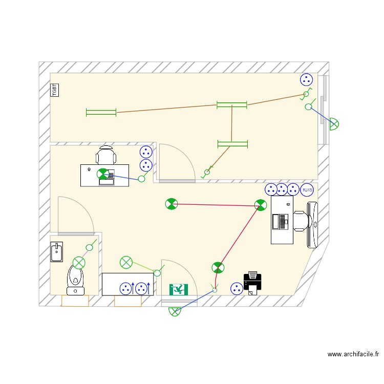 yonel b. Plan de 3 pièces et 29 m2