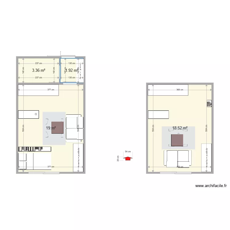 Studio 1. Plan de Studio 1. Plan de