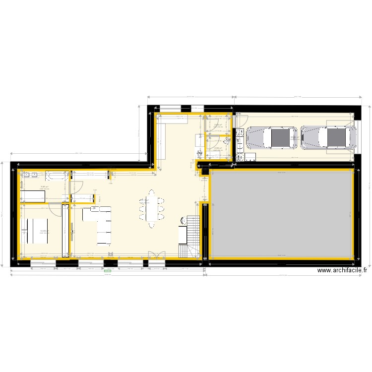 REZ DE CHAUSSE Futur initial. Plan de 0 pièce et 0 m2