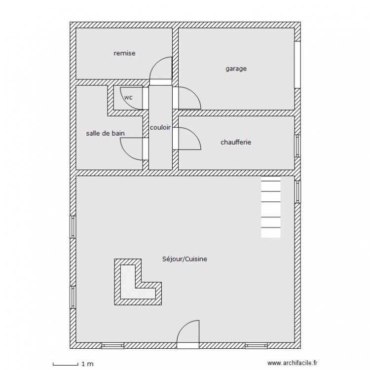 rdc cailly. Plan de 0 pièce et 0 m2