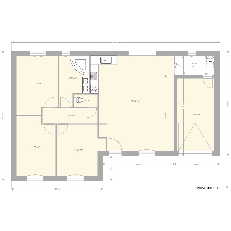 PROJET 2 SAINT MARCEL. Plan de 0 pièce et 0 m2