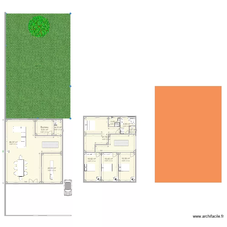 Maison Sandhu. Plan de 