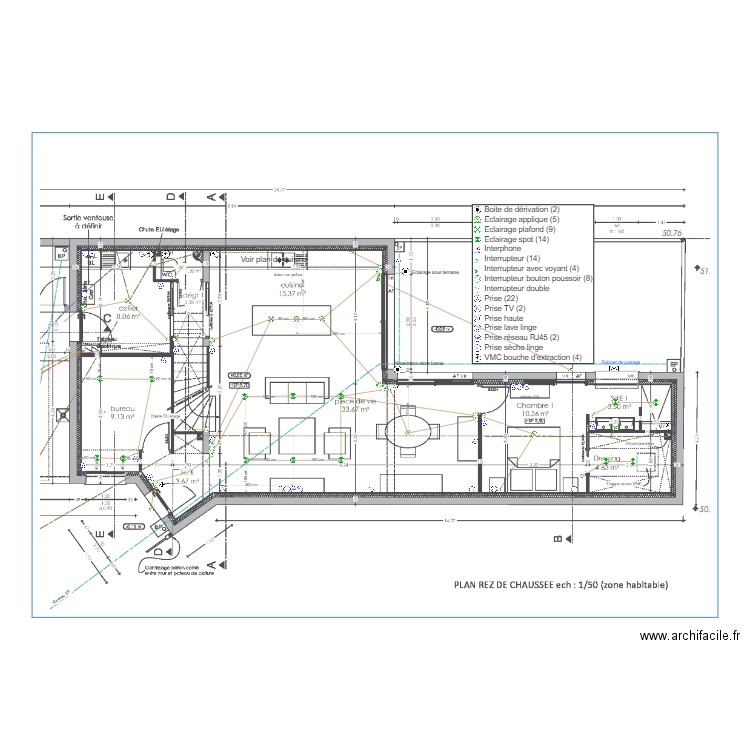 BILLOT RDC. Plan de 0 pièce et 0 m2