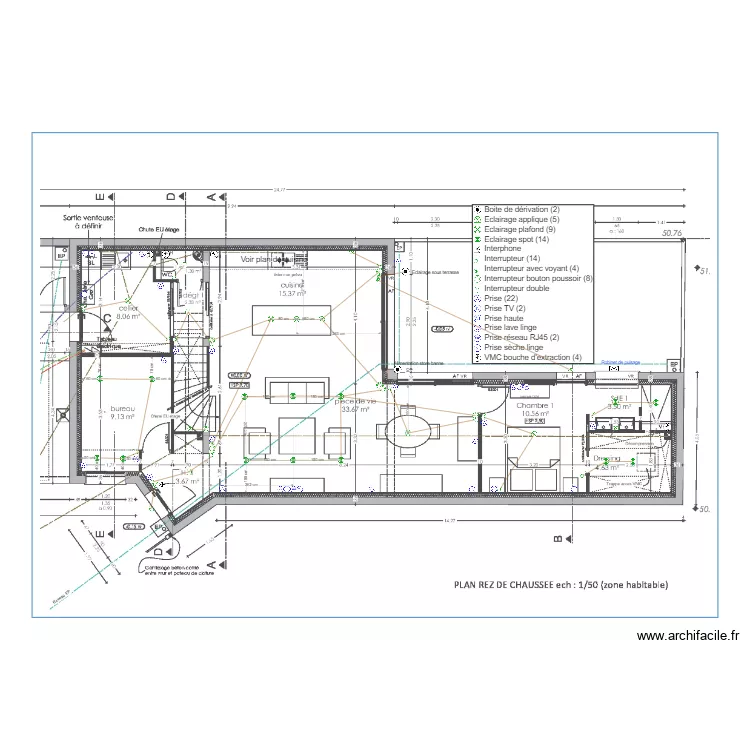 BILLOT RDC. Plan de 
