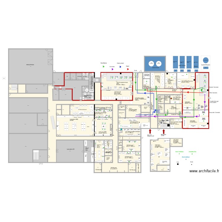 V2061 Ctrl subst layout  20 000p2  V61. Plan de 0 pièce et 0 m2