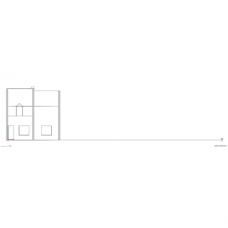 Plan façade et toitures (avant). Plan de 0 pièce et 0 m2