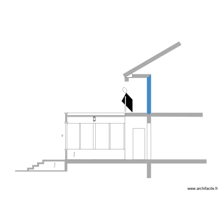Taillard coupe 2. Plan de 