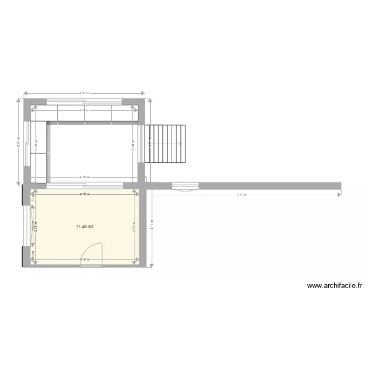 Extension niveau RDC . Plan de 