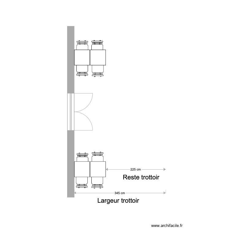 terrasse. Plan de terrasse. Plan de