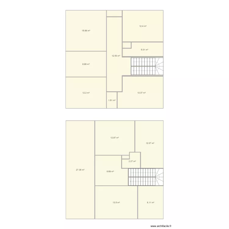 placyre   combles. Plan de 