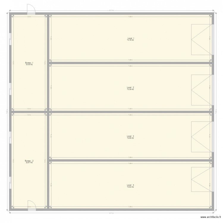 Hangar terrain perpignan. Plan de 0 pièce et 0 m2