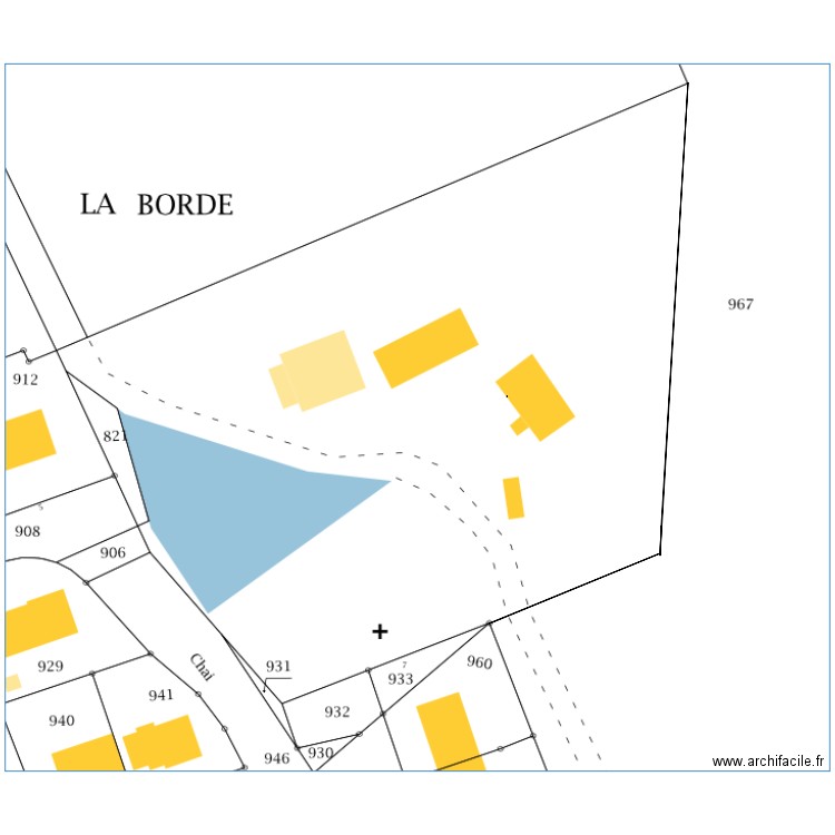 plan de masse neuillé existant. Plan de 0 pièce et 0 m2