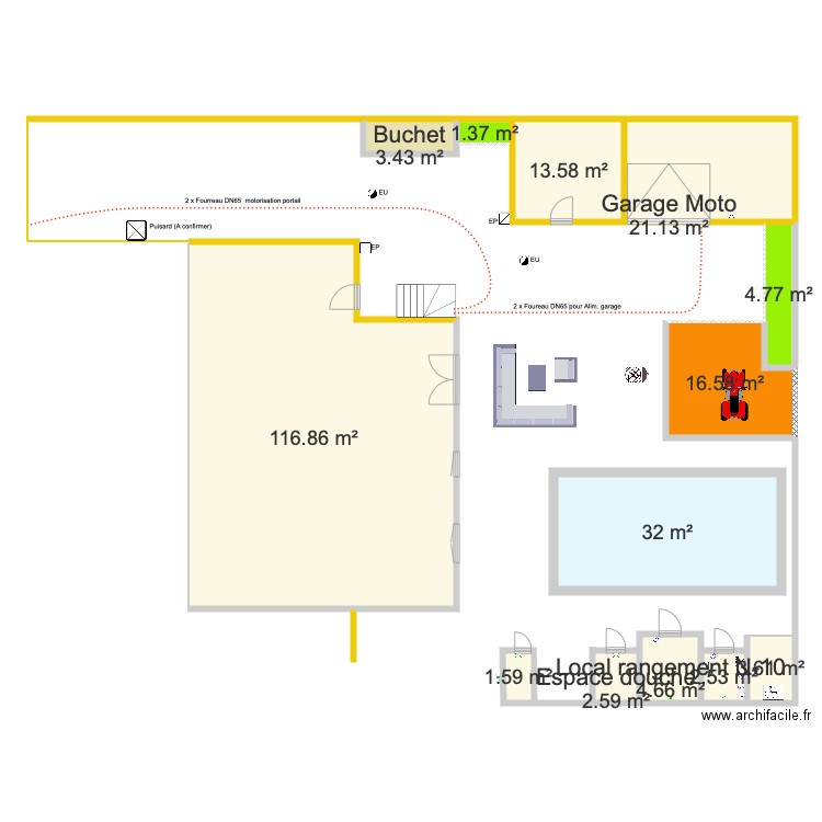 Plan VRD V2 aménagement extérieur Lagny 04 08 2020. Plan de 0 pièce et 0 m2