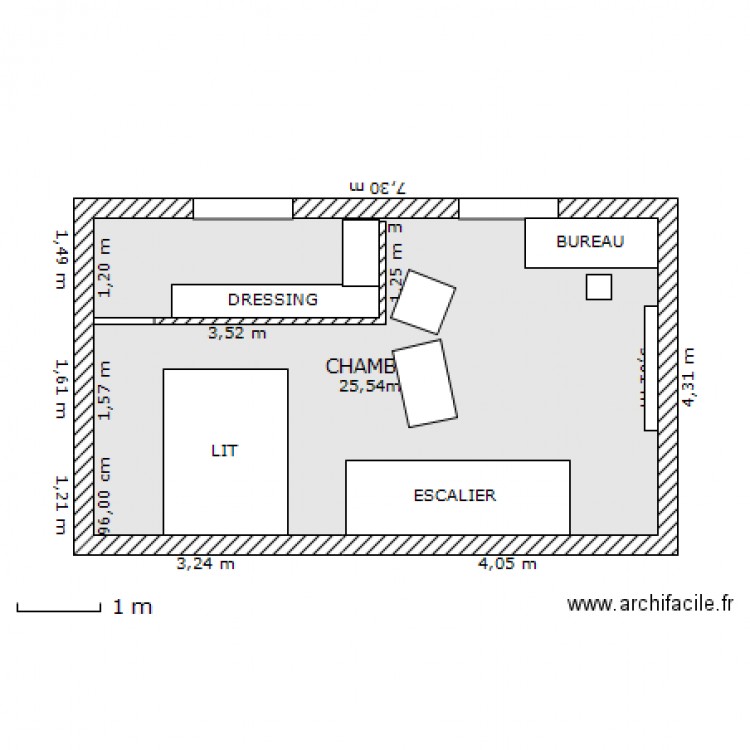 CHAMBRE 6. Plan de 0 pièce et 0 m2
