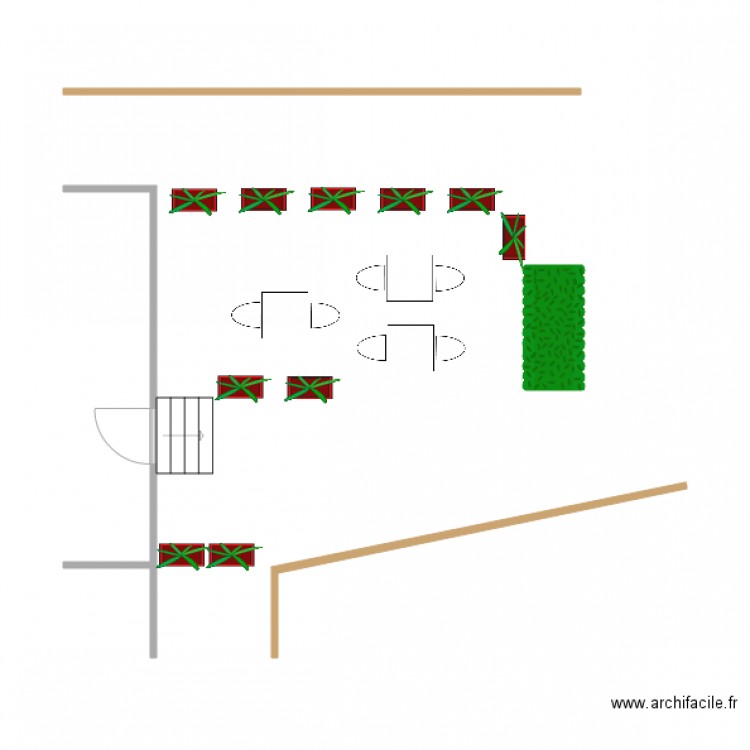 CAFE DES SPORTS. Plan de 0 pièce et 0 m2