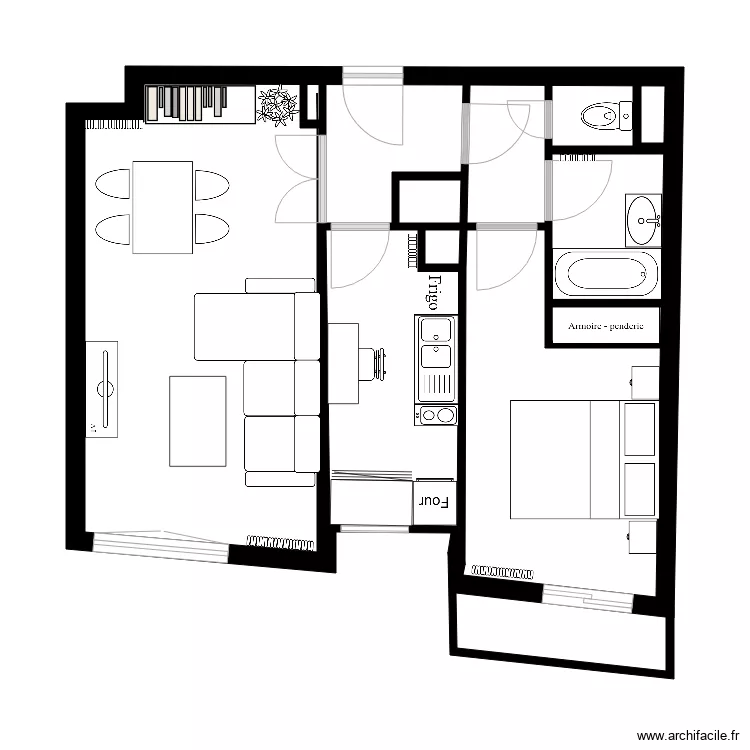 LAFFONT CACHAN. Plan de 