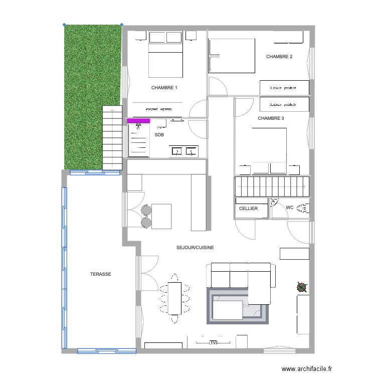 TROQUE AMENAGEMENT V2. Plan de 0 pièce et 0 m2