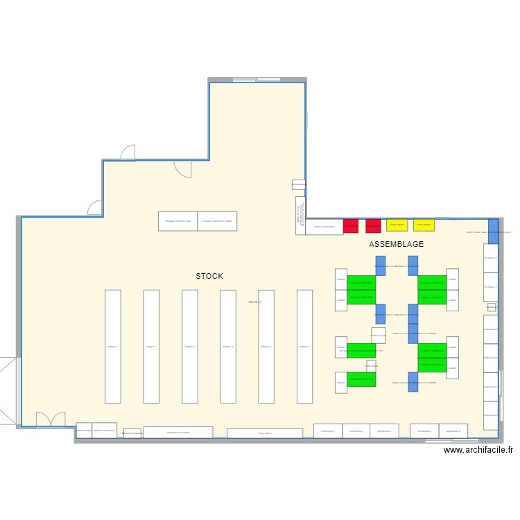 5S Assemblage V1. Plan de 1 pièce et 336 m2