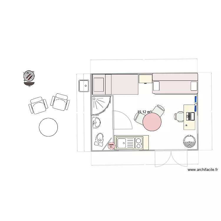 Kerg v ersion 11 ok sans ext. Plan de 1  et 15 m²