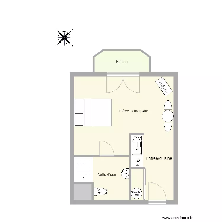 Appartement  2eme Etage / porte 2-26. Plan de 