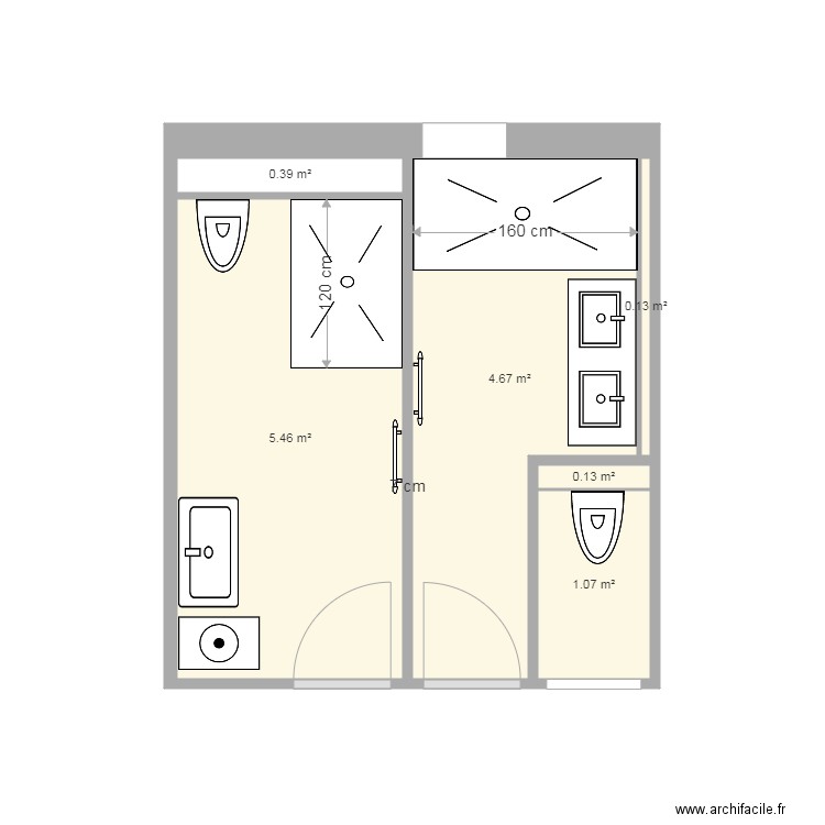 partiot 2. Plan de 6 pièces et 12 m2