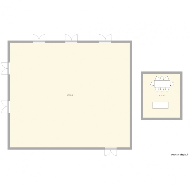 salle 2. Plan de 0 pièce et 0 m2