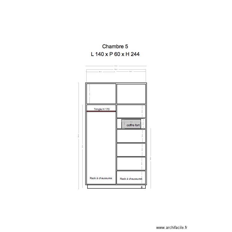 Placard 8 almost right. Plan de 0 pièce et 0 m2