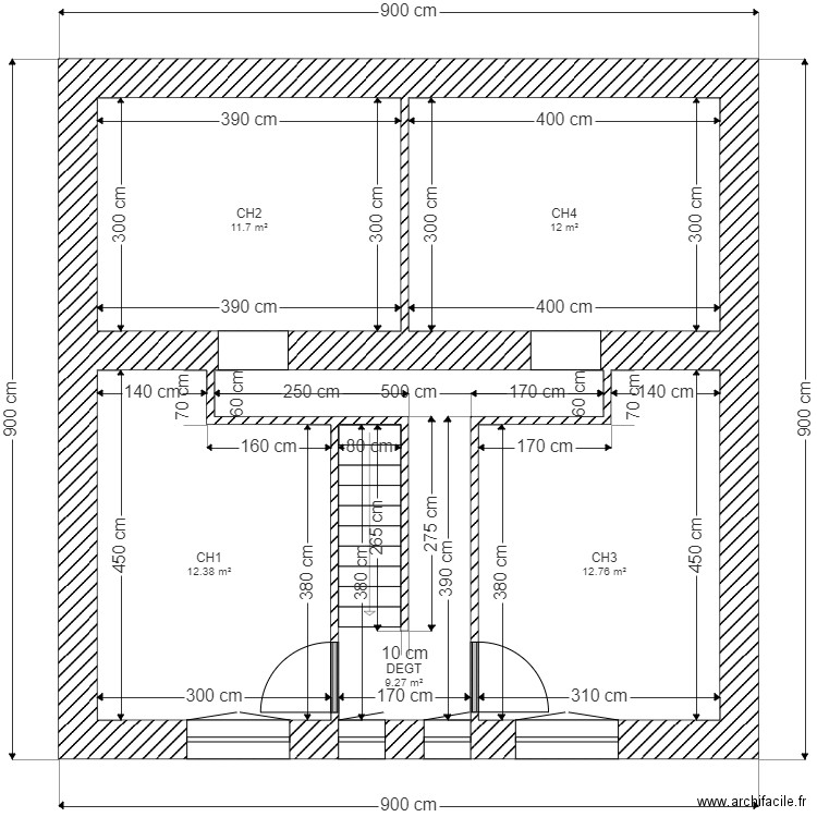 DECOBECQ ETAGE. Plan de 0 pièce et 0 m2