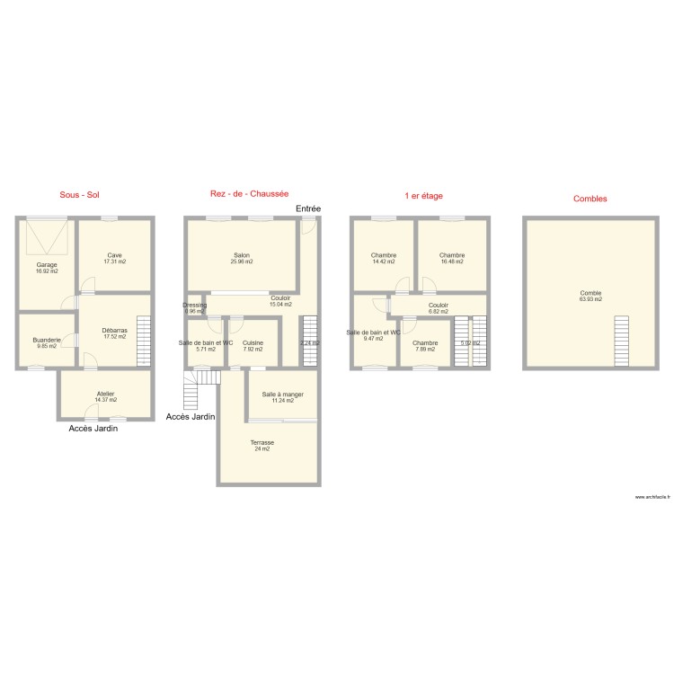 SUBTIL DOWKIW. Plan de 0 pièce et 0 m2
