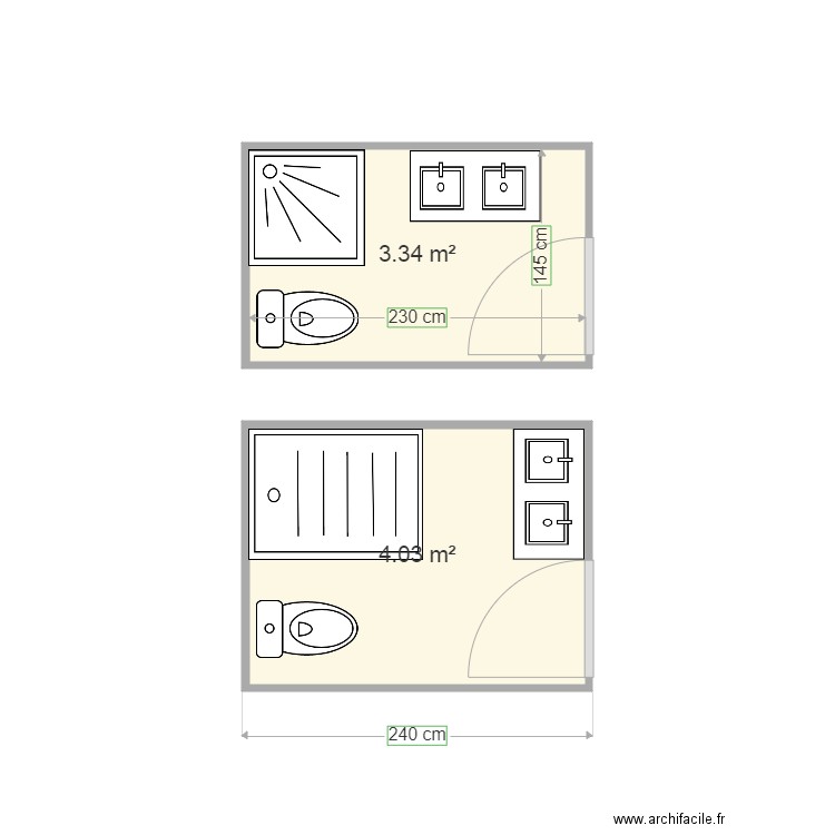 Bruno salle de bain. Plan de 0 pièce et 0 m2