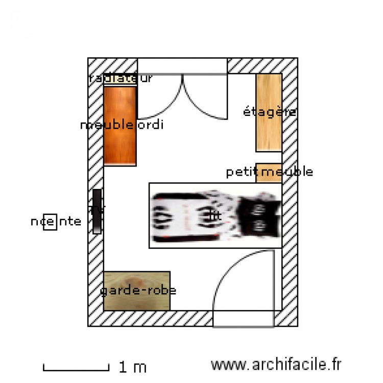 chambre maxime. Plan de 0 pièce et 0 m2