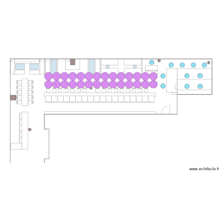 topo bar pinatas. Plan de 0 pièce et 0 m2