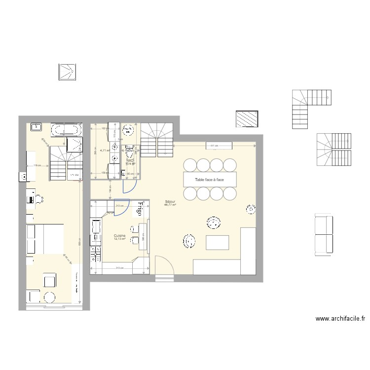 Avel 2307 1er etage A . Plan de 0 pièce et 0 m2