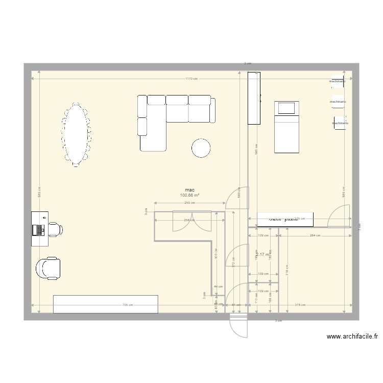 layout Alivio Via delle Scuole 17. Plan de 0 pièce et 0 m2