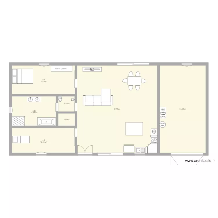 maison 1. Plan de 
