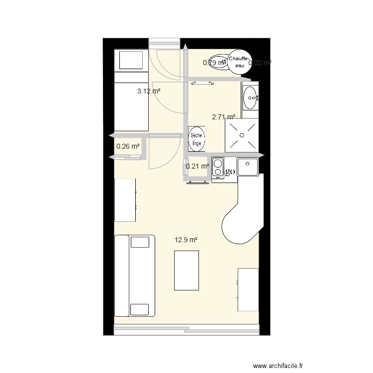 pORT CAMARGUE. Plan de 0 pièce et 0 m2