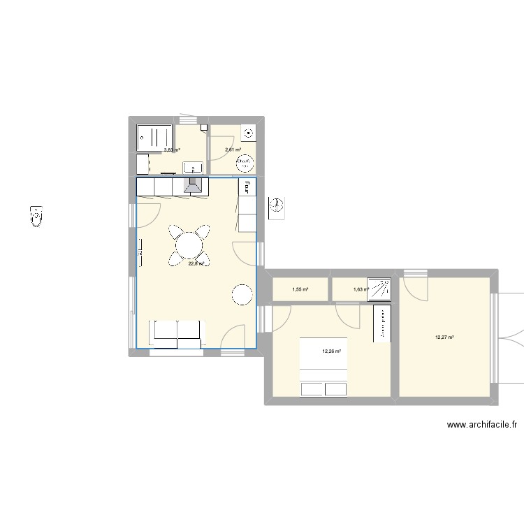 kaa 004 avec 2 wc. Plan de 0 pièce et 0 m2