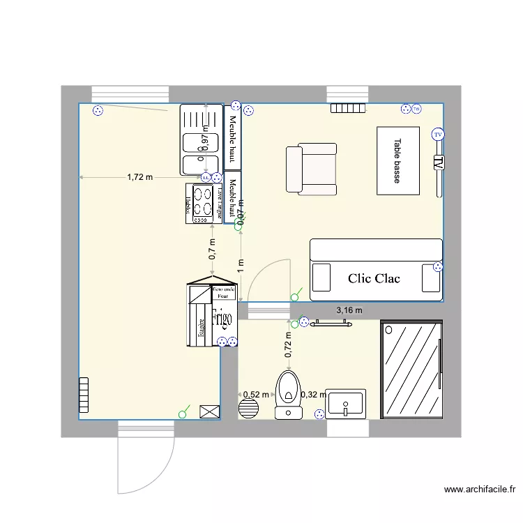 APPT 6 IDR Cognac . Plan de APPT 6 IDR Cognac . Plan de