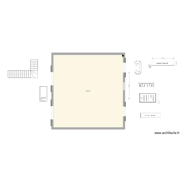 MALMOUSQUE RENO chambres BONNES MESURES. Plan de 