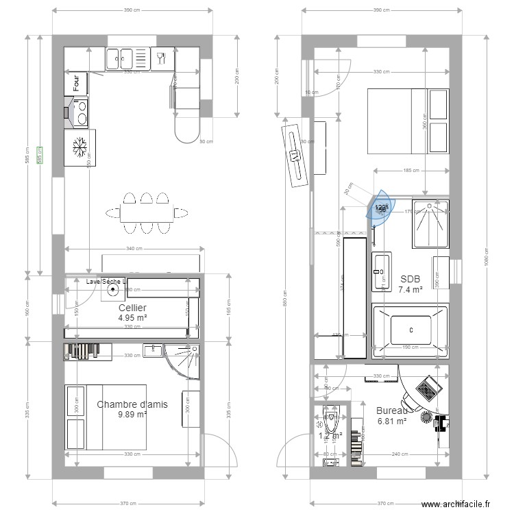 Nuuna avec Aile Gauche et Droite. Plan de 0 pièce et 0 m2