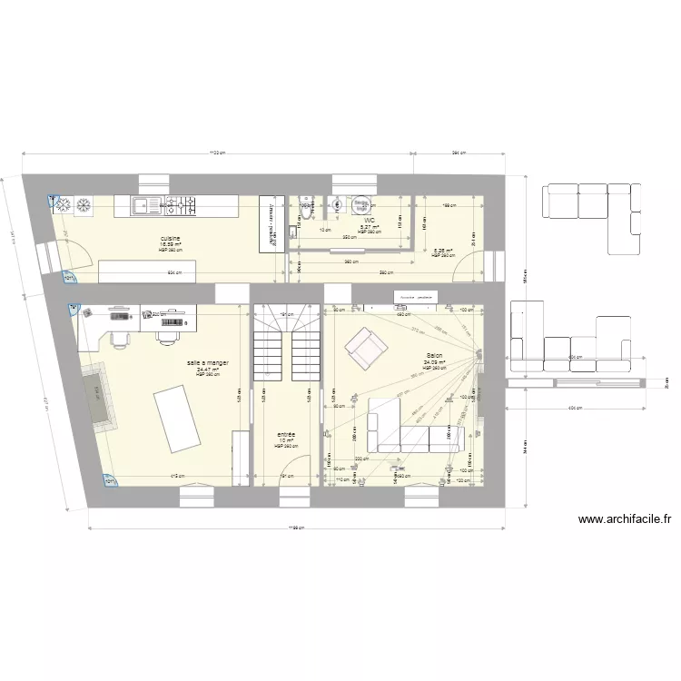 Home cinema. Plan de 