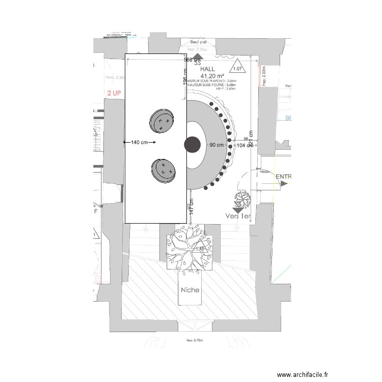 salon rdj new B. Plan de 0 pièce et 0 m2