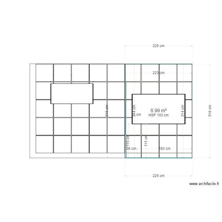 PARIS CLOISON CALPINAGE SALLE DE BAINS . Plan de 0 pièce et 0 m2