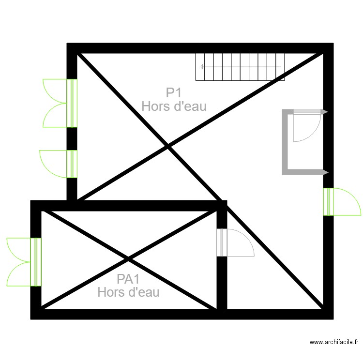 ABC0011logement. Plan de 0 pièce et 0 m2