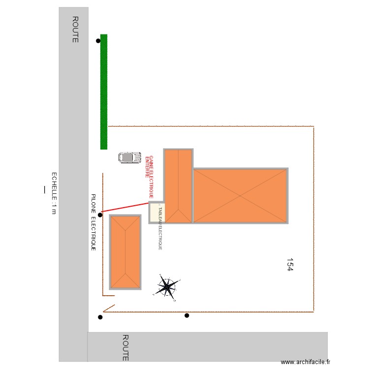 plan de masse. Plan de 0 pièce et 0 m2